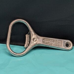 Vintage Arrowhead & Puritas Waters Advertising Bottle Opener Large Mouth Bottle